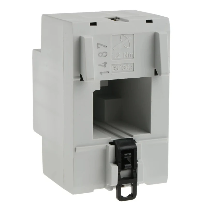 ABB 13A Grey 1 Gang DIN Rail Mount Plug Socket Type G British Indoor IP20 250V 2CSM259343R0721 M1363