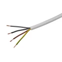RS PRO 4 Core Power Cable White 0.75mm² 500V 70°C Thermoplastic Jacket 100m 836-0741