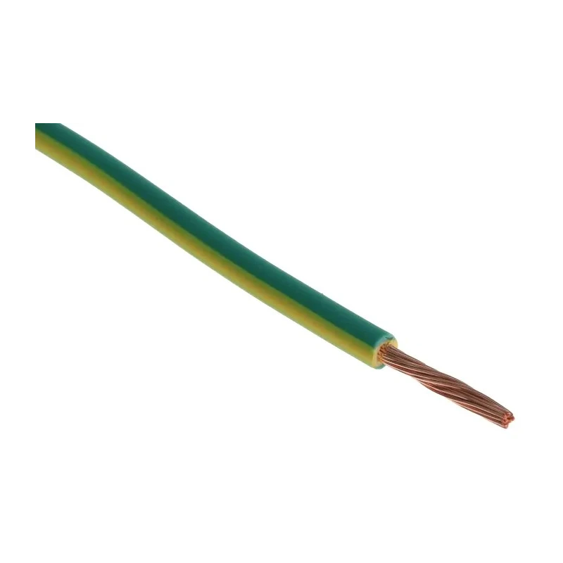 RS PRO H07Z-K Series Green Yellow 1.5 mm² Hook Up Wire 750V 100m Cross Linked 836-0808