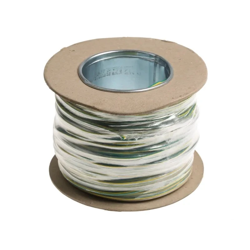 RS PRO H07Z-K Series Green Yellow 1.5 mm² Hook Up Wire 750V 100m Cross Linked 836-0808