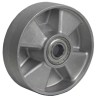 LAG Grey Aluminium Trolley Wheel, 200 kg Load Capacity 110mm Diameter 30mm Width 39018CC