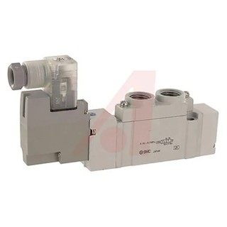 SMC Pneumatic Solenoid Pilot-Operated Control Valve 12V DC 0.7 MPa 2527 L/min Die Cast Aluminium SY7000 