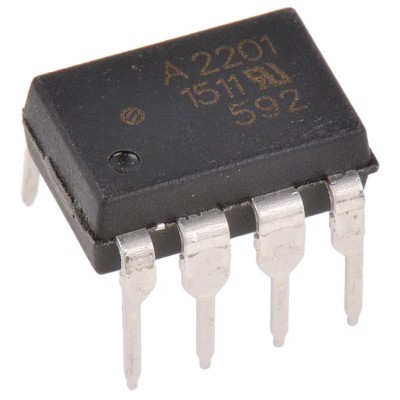 Broadcom Optocoupler Through Hole 8-Pin DIP, 1 Channel, Max Forward Voltage 1.85V HCPL-2201-000E