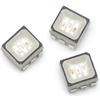 Broadcom 2.1 V RGB LED PLCC 6 Surface Mount 3-LED Multicolor Indicator ASMT-YTB7-0AA02
