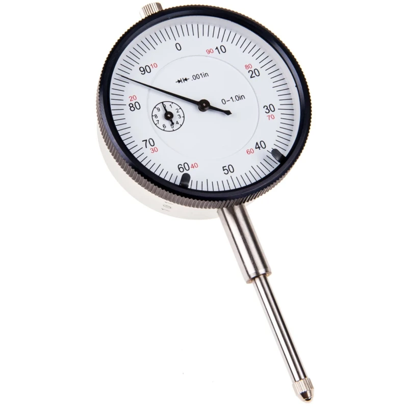 RS PRO Imperial Dial Indicator with 0.001 in Resolution, ±0.008 mm Accuracy, 60mm Dial Size 841-2552