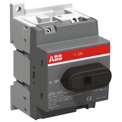 ABB 2-Pole Surface Isolator Switch IP20, 25A Current, 75 kW Switching Power OTDC25F2 1SCA121455R1001