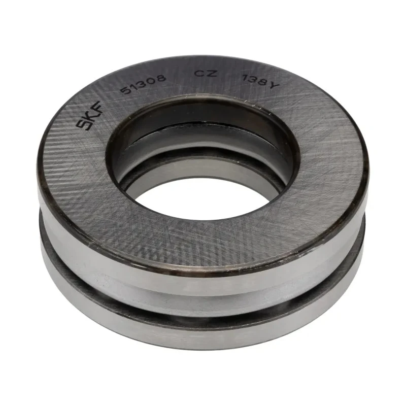 SKF 1 Row Thrust Ball Bearing 40 mm ID, 78 mm OD, 26 mm Race Width, Sheet Metal Cage, Steel Balls 51308