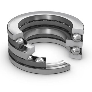 SKF Thrust Ball Bearing 40 mm ID, 78 mm OD, 39 mm Race Width, Sheet Metal Cage, Model 52210