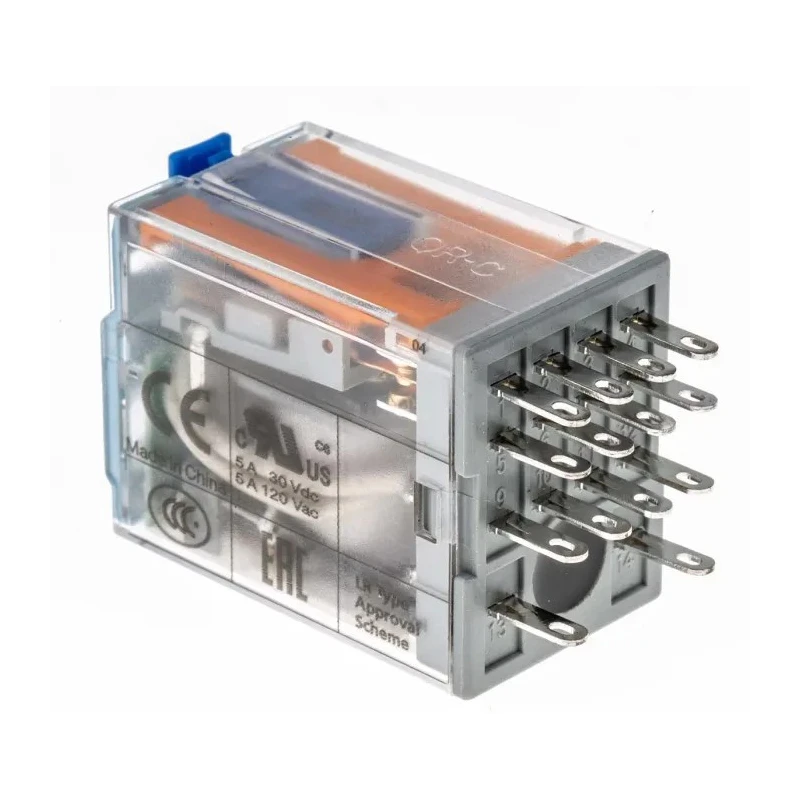 Turck Power Relay 24V dc Coil 5A Switching Current 4PDT Plug-In Terminal C9-A41FX/024VDC