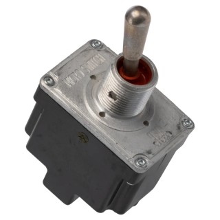 Honeywell Technologies Toggle Switch Panel Mount, On-On, DPDT, Screw Terminal, 277 V AC 2TL1-3