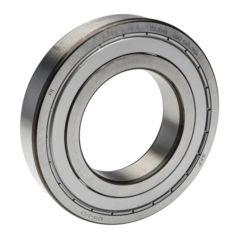 SKF Single Row Deep Groove Ball Bearing 65 mm ID, 120 mm OD, 23 mm Width, Shielded, Sheet Metal Cage 6213-Z/C3