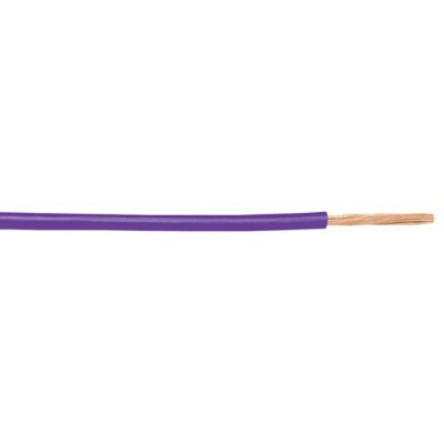 Alpha Wire Hook Up Wire PVC Series Purple 0.08 mm², 28 AWG, 7x0.13 mm Strands, 30 m Length, Copper Conductor, 300 3048 VI005