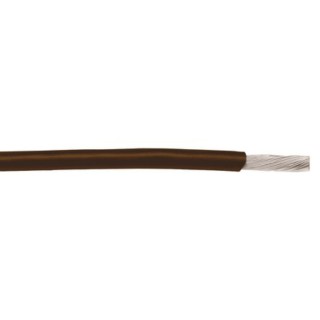 Alpha Wire Hookup Wire PVC Series Brown 0.52 mm² 20 AWG Copper Conductor 300V, 30 m Length 3053/1 BR005