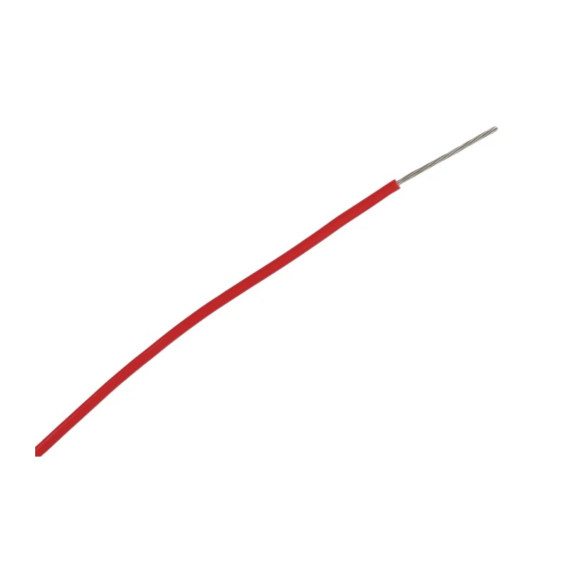 Alpha Wire Hook Up Wire PVC Series Red 0.52 mm² 20 AWG Copper Conductor 1 Strand 0.81 mm Core 30m Length 300V 3053/1 RD005