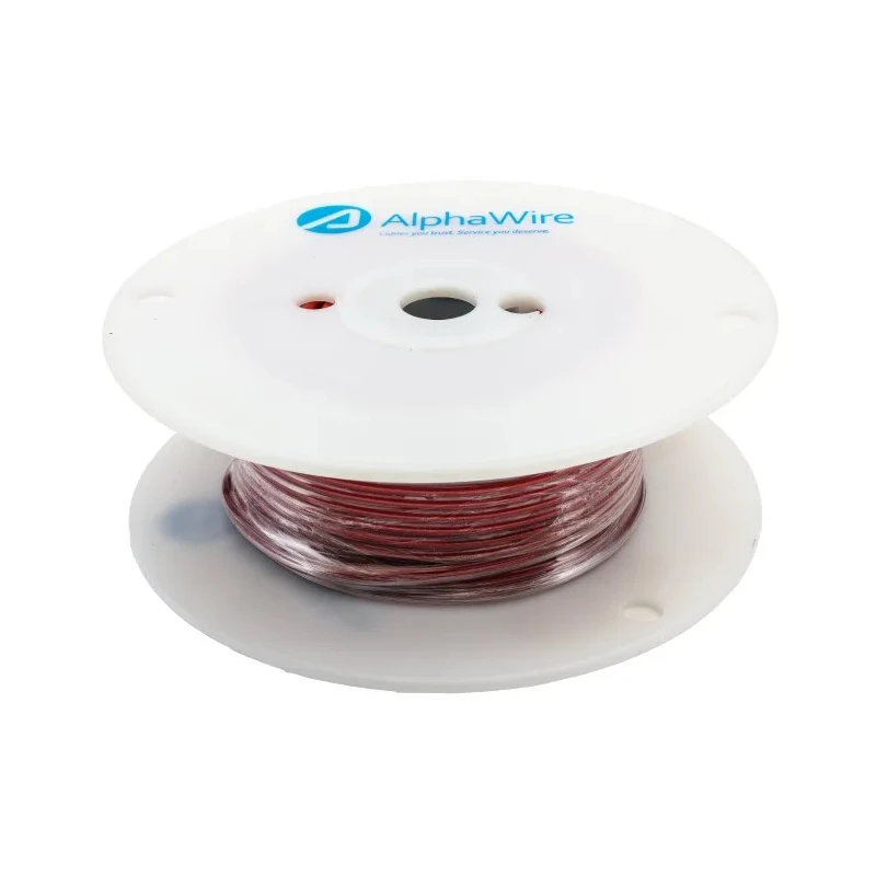 Alpha Wire Hook Up Wire PVC Series Red 2.1 mm² 14 AWG Tinned Copper Single Core 30 m 600V 105°C 3079 RD005