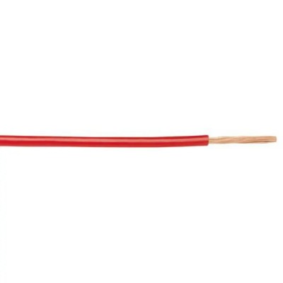 Alpha Wire Hook Up Wire PVC Series Red 0.33mm², 22 AWG, 1x0.64mm Core Strands, 30m, Polyvinyl Chloride Jacket 1561 RD005