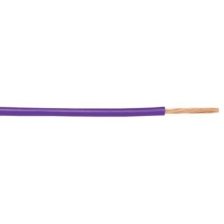 Alpha Wire Hook Up Wire PVC Series Purple, 0.52 mm² Cross Section, 20 AWG, 10 Strands of 0.25 mm, 1 kV Rating 1553 VI005