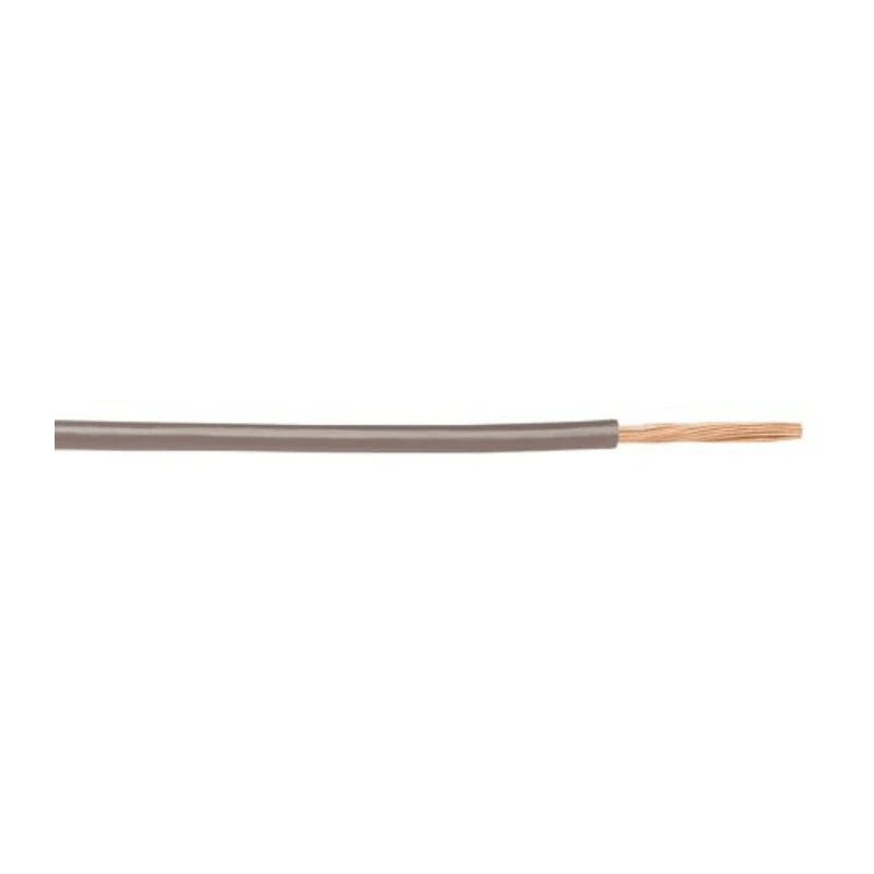 Alpha Wire Hook Up Wire PVC Series Grey 0.75 mm² 18 AWG 16x0.25 mm Strands 30m Polyvinyl 1555 SL005