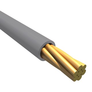 Alpha Wire Hook Up Wire PVC Series Grey 0.14 mm² 26 AWG 7/0.16 mm Core Strands 30 m Polyvinyl 1853 SL005