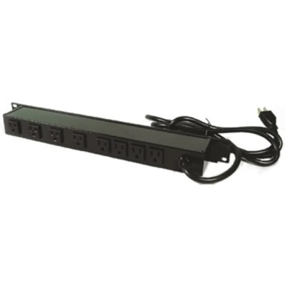 Wiremold 15A 120V 8 Gang Extension Lead with 4.6m Cord, NEMA 5-15R, RCD Protected 836-1331