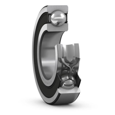 SKF Single Row Deep Groove Ball Bearing 45 mm ID, 85 mm OD, 19 mm Width, Sheet Metal Cage, Sealed, C4 Clearance 6209-2RS1/C4