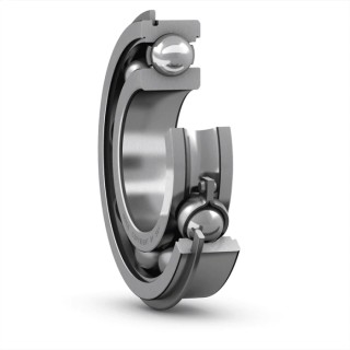 SKF Single Row Deep Groove Ball Bearing 65 mm ID 120 mm OD 23 mm Race Width Sheet Metal Cage Steel Balls Open End 6213 NR/C3