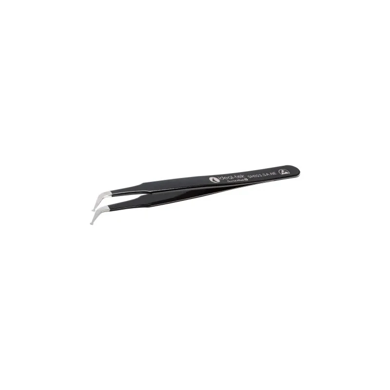 ideal-tek 115mm Stainless Steel Bent ESD Safe Tweezer SM103.SANE1