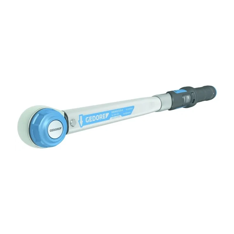 Gedore Click Torque Wrench 40 To 200 Nm, 1/2 in Square Drive, Satin Chrome, 514.5mm Length 2641240