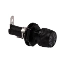 Eaton 16A Panel Mount Fuse Holder 1P-Pole for 5 x 20 mm Fuses, Manual Cap, Thermoplastic Body HTB-24M-R