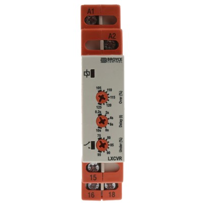 Broyce Control Monitoring Relay 1 Phase SPDT DIN Rail Mount 230V AC LXCVR 230V