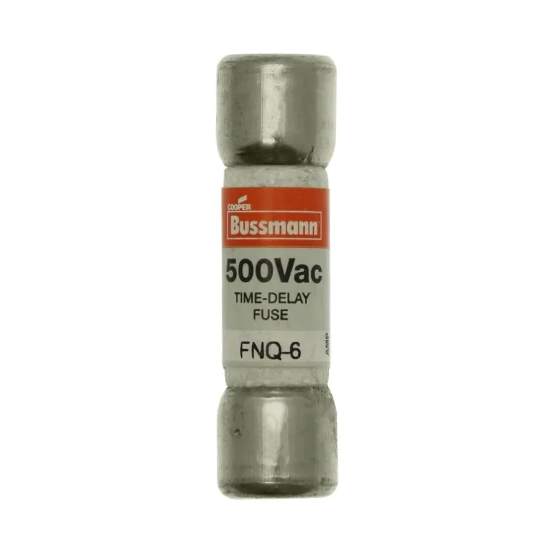 Eaton 6A Time Delay Fibre Cartridge Fuse 10 x 38 mm 500V AC FNQ-6