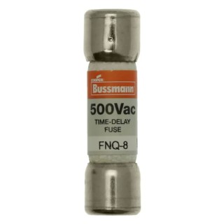 Eaton 8A Time Delay Fibre Cartridge Fuse 10 x 38 mm 500V AC FNQ-8