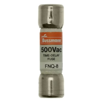 Eaton 8A Time Delay Fibre Cartridge Fuse 10 x 38 mm 500V AC FNQ-8