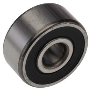 SKF Single Row Deep Groove Ball Bearing 12 mm ID, 37 mm OD, 17 mm Width, Sheet Metal Cage, Sealed 62301-2RS1