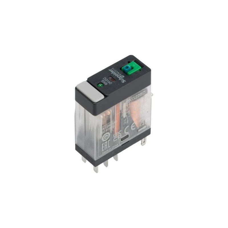 Schneider Electric Power Relay 24V DC Coil 5A Switching Current DPDT RXG22BD