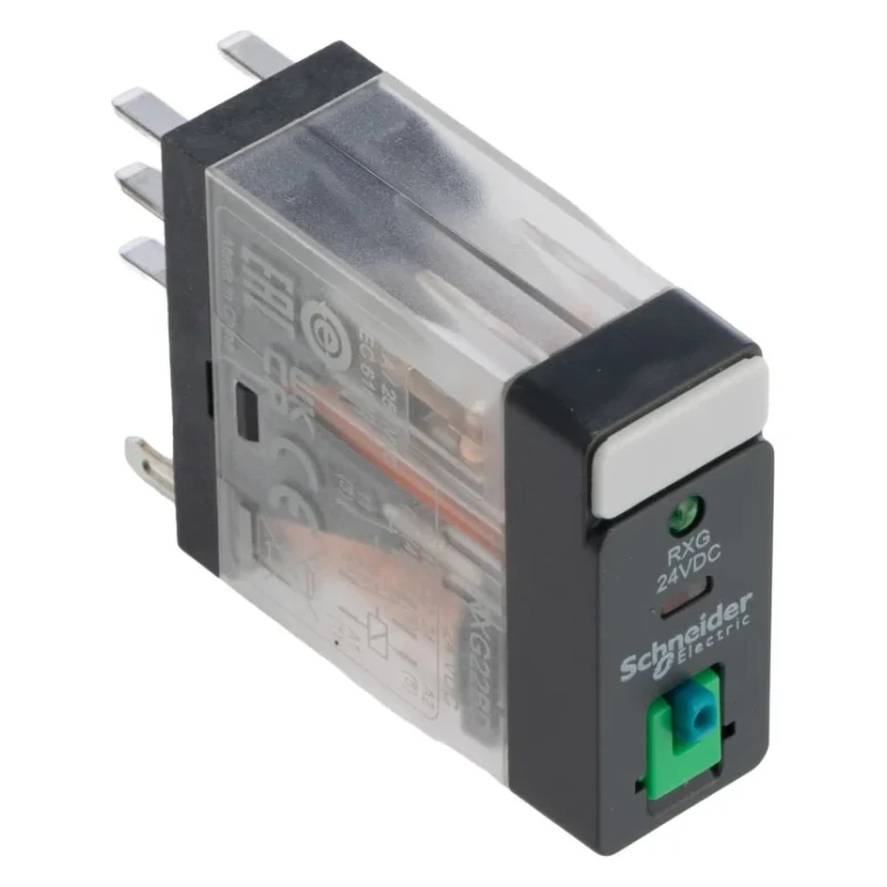 Schneider Electric Power Relay 24V DC Coil 5A Switching Current DPDT RXG22BD