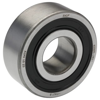 SKF Single Row Deep Groove Ball Bearing 25 mm ID, 62 mm OD, 24 mm Race Width, Sealed Cage 62305-2RS1