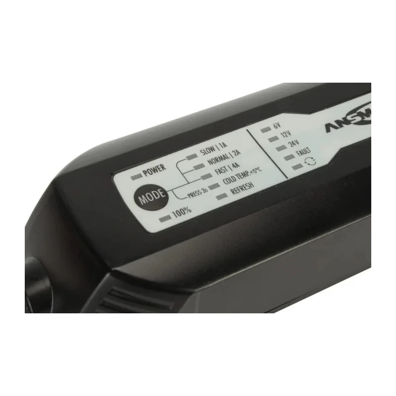 Ansmann Lead Acid Battery Charger 230V AC Input 4A Output for 6V, 12V, 24V Batteries 1001-0017-UK520