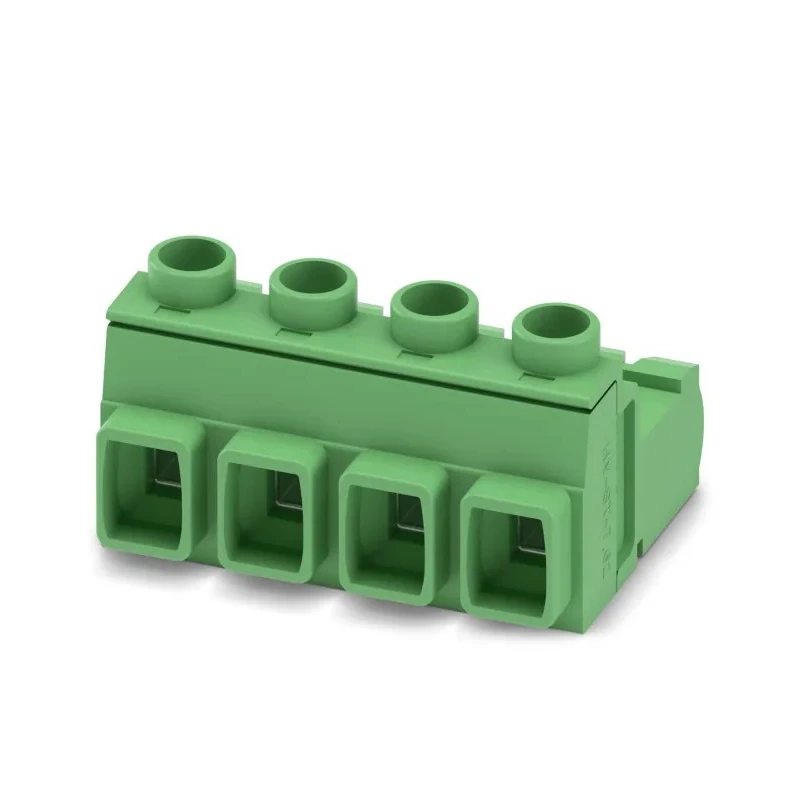 Phoenix Contact Pluggable Terminal Block 4-Contact 7.62 mm Pitch 1 Row 16A Polyamide Housing 1745645