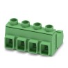 Phoenix Contact Pluggable Terminal Block 4-Contact 7.62 mm Pitch 1 Row 16A Polyamide Housing 1745645