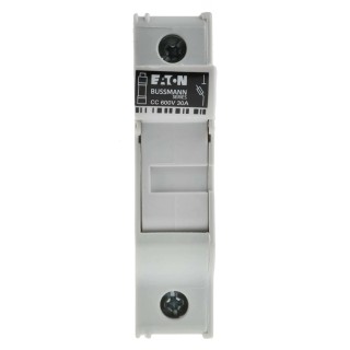 Eaton 30A Polyester Case 10 x 38 mm Compatible Fuse Size, 1-Pole DIN Rail Fuse Holder CHCC1DU