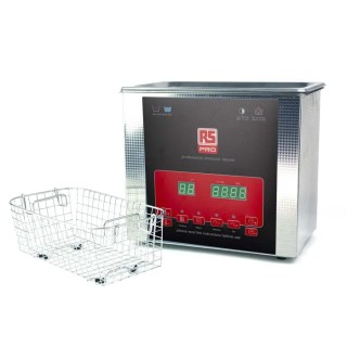 RS PRO Ultrasonic Cleaner, 100 W Heater Power, 3L Stainless Steel Tank, 40 KHz Frequency, Model 855-5911