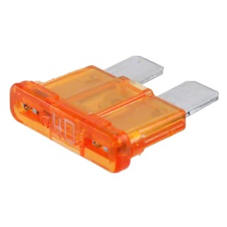 Eaton 40A Orange Car Fuse 32V dc Fast Acting Brass Body ATC-40