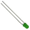 Kingbright Green LED 3 mm (T-1) Through Hole 2.5 V 62.5 mW 140 mA L-34GD