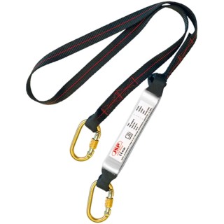 JSP 2 m Single Tail Lanyard Carabiner Single Polyester Webbing 30 mm Breaking Strength 25 kN FAR0309