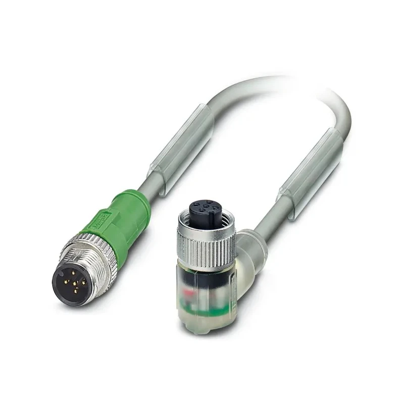 Phoenix Contact Sensor Actuator Cable Male 5 way M12 to Female 5 way M12, 300 mm, Polyurethane Grey Jacket, 24V 1457306