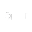 Metcal 6 mm Chisel Soldering Iron Tip GT6-CH0032P