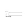 Metcal 6 mm Chisel Soldering Iron Tip GT6-CH0032P