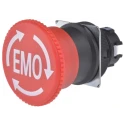 Omron A22E Series Panel Mount Turn Reset Emergency Stop Push Button 22mm Cutout 2 NC Contacts IP65 A22E-M-12-EMO