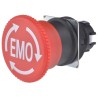 Omron A22E Series Panel Mount Turn Reset Emergency Stop Push Button 22mm Cutout 2 NC Contacts IP65 A22E-M-12-EMO